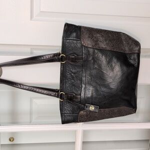 Brown Leather Tote Bag